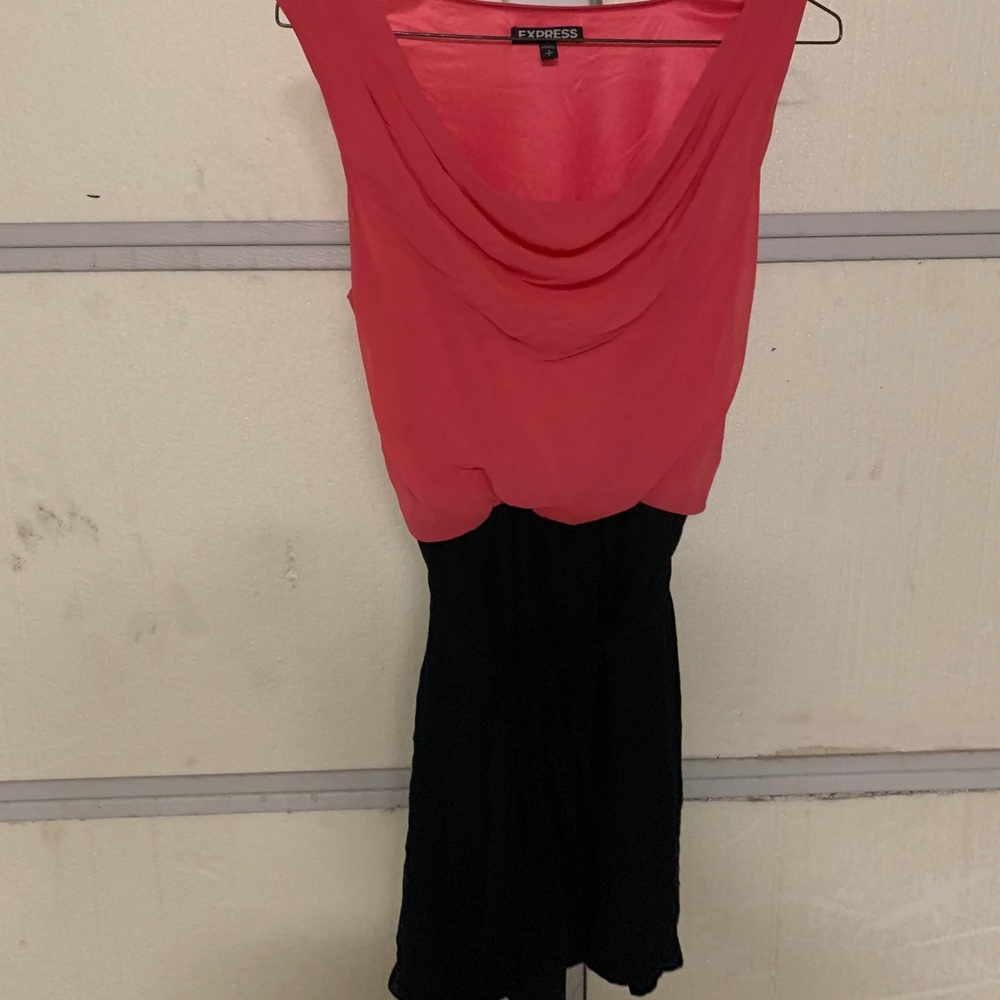 Express sheer top mini dress